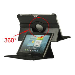 360 Rotation fodral Samsung Tab 2 10,1" Svart