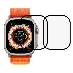 Apple Watch Ultra 49mm täysi peitto karkaistu lasi 2 kpl Transparent