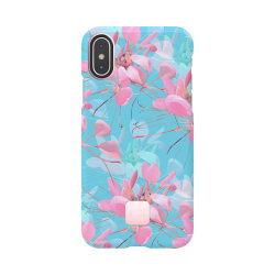 Happy Plugs Case Botanica Exotica iPhone X/XS Rosa