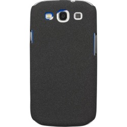 DELTACO plastskal med gummerad yta för Samsung Galaxy S3, svart Svart
