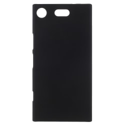 Sony Xperia XZ1 Kompakt gummibelagt PC Hard Case - Sort Black