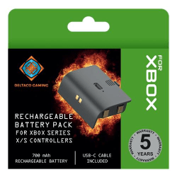 DELTACO GAMING uppladdningsbart batteripack för Xbox series S/X Svart