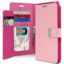 Mercury GOOSPERY Rich Diary Samsung Galaxy S8 Plus -puhelimelle - vaaleanpunainen Pink