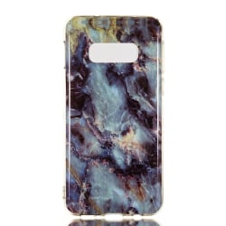 Marble Pattern IMD TPU Soft Back Cover til Samsung Galaxy S10e - Black