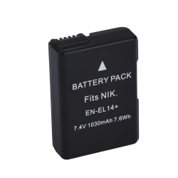 EN-EL14 Batteri till Nikon D3100 D5100 Coolpix P7000 P7800 Etc Svart