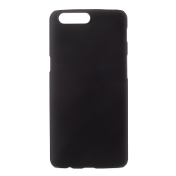 OnePlus 5 -kuori, muovikuori, kumitettu - musta Black