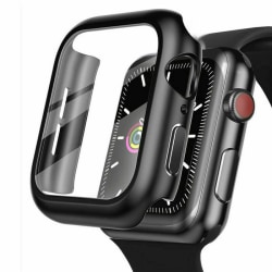 Apple Watch 44MM - Stilig - Stötdämpande Skal + Härdat Glas - 2in1 grå