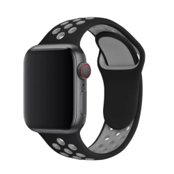 Apple Watch Sport armband i Gummiband 42 mm / 44 mm / 45 mm / 49 mm - Bekväm & Hållbar Svart / Grå