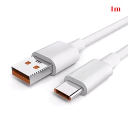 7A 100W Typ C USB kabel Supersnabb laddningskabel 1m