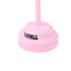 1:12 Dukkehus Miniatyr Rosa LED-lampe Gulvlampe Bordlampe Ho