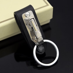 1 st Modehängande nyckelring Nyckelring Clip On Bälte Faux Leath