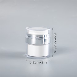 15/30/50 ml Vakuum luftløse pumpekrukker Kosmetisk beholder 15ML