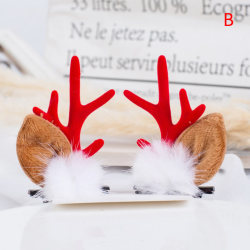 2st/ set julhårklämmor e Deer Ear Hårnålar Hairgrips Hai B