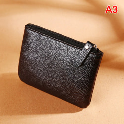 Myntväska kvinnlig PU-läder Ny handväska för miniplånbok Black