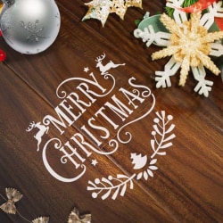 1pc christmas diy craft hollow layering stencils for wall paint 4