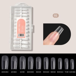 240 kpl Geel X Nails Tip Paina Extension Akryyli Full Cover 01