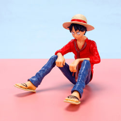 One Piece Klassisk Anime Figur Modell Leksaker Docka tårta Bil Decorat Red