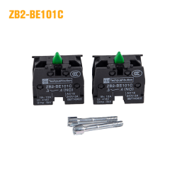 2 stk XB2 trykknappbryter ZB2-BE102C(NC) kontaktblokk ZB2-BE ZB2-BE101C