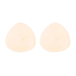 1 par dam baddräkt vadderad svampskum Push Up Enhancer bröst Nude