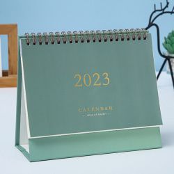 Veckoplan för skrivbordet Business Office 2023 Mini Skrivbordskalender Green