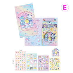 9 st/ set Kawaii Cartoon Pattern Decor Sticker Scrapbooking Stic E