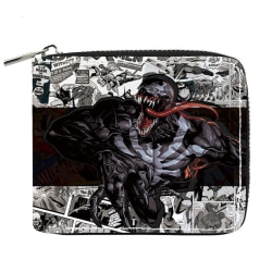 Venom Anime plånbok Bifold kort plånbok plånbok med myntficka