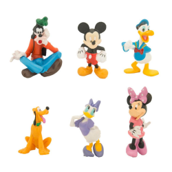 6st Musse Minnie Långben Pluto Donald Figurleksaksmodell