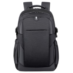 Laptopryggsäck för män Oxford skolväska Svart resväska black