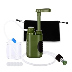 Vattenrenare Filter Pump Survival Travel Portable Emergency Green