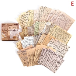 Vintage Letter klistermärken DIY scrapbooking telefon presentförsegling dec E