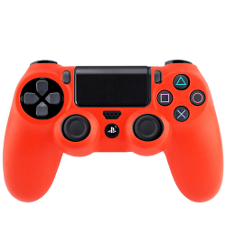 Silikon skydd PS4 Handkontroll Röd 2-pack
