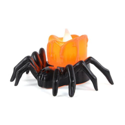 Dekorationer Led Candle Light Plast Spider Pumpa Lampa För Hem Bar Haunted House Party Dekor Skräckrekvisita 1PC