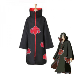Naruto Akatsuki Cloak Anime Cosplay Costume Kit Itachi Robe Halloween Cosplay Long Cape XXL