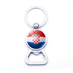 2st metallnyckelring 2022 fotbolls-VM-nyckelring-Kroatien