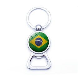 2st metallnyckelring 2022 fotbolls-VM-nyckelring-Brasilien