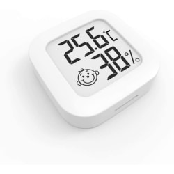 4,5 cm vit termometer Hygrometer, digital LCD-skärm bärbar