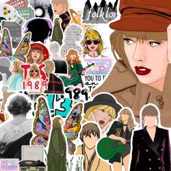 50 stk Taylor Swift Graffiti Stickers Laptop Skateboard
