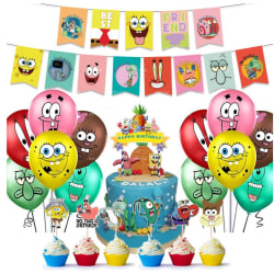 SpongeBob Kids Party Balloon Bow - Hyvää syntymäpäivää