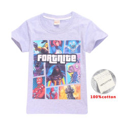 Fortnite T-Shirt för Barn 140-160 Grey 140 (Modell 8391)