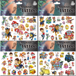 4 stPaw Patrol  tatoveringer  børnetatoveringer flerfarvet