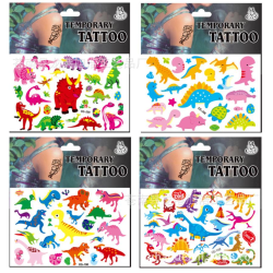 4st Dinosaurie tatueringar Barn tatueringar multifärg