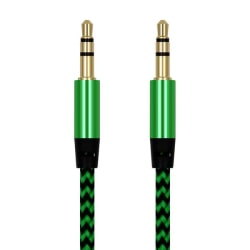 Aux till aux kabel grön Green