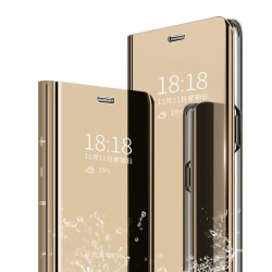 hög kvalitet flip fodral för Samsung Note 10 Gold guld