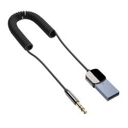 Bluetooth-kompatibel mottagare högupplöst trådlöst ljud BT 5.0 Adapter USB 3,5 mm AUX för bil/hem stereo
