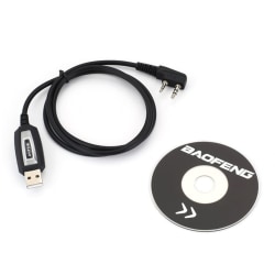 Vattentät USB programmeringskabel CD för drivrutin för Baofeng UV-5R / BF-888S Vattentät Walkie Talkie