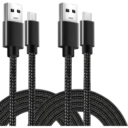 2 st Extra Stark USB-C kabel / laddare Type-C 2m (2-PACK) 2 meter