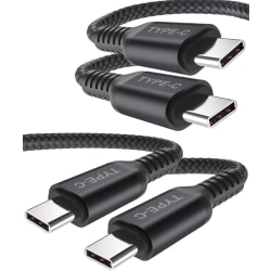 (2 st) 1m top kvalitet USB-C /USB-C färgade kabel (2-PACK) 1 meter