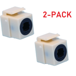 Toslink skarvdon modul optiska keystone (2-pack)