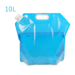 Bärbar vattendunk i plast med hopfällbar behållare Blå 10L kran