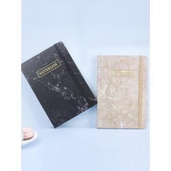 Modern Marble Journal White